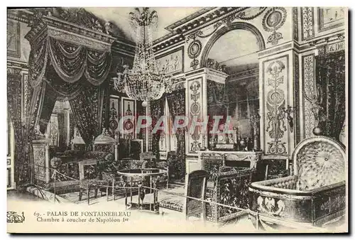 Ansichtskarte AK Palais De Fontainebleau Chambre A Coucher De Napoleon 1er