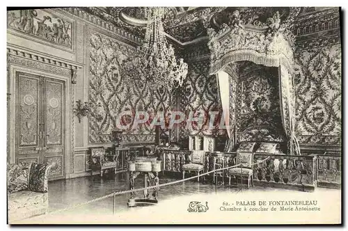 Cartes postales Palais De Fontainebleau Chambre A Coucher De Marie Antoinette