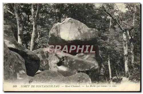 Cartes postales Foret De Fontainebleau Mont Chauvet La Roche Qui Remue