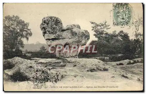 Cartes postales Foret De Fontainebleau Sphinx Des Druides Franchard