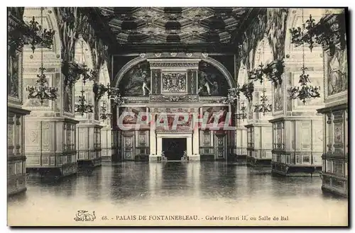 Cartes postales Palais De Fontainebleau Galerie Henri II Ou Salle De Bal