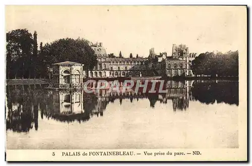 Cartes postales Palais De Fontainebleau Vue Prise Du Parc