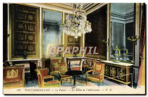 Cartes postales Fontainebleau Le Palais Le Salon De l&#39Abdication