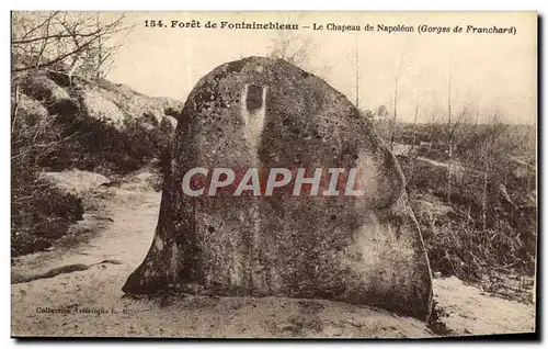 Ansichtskarte AK Foret De Fontainebleau Le Chapeau De Napoleon 1er Gorges de Franchard