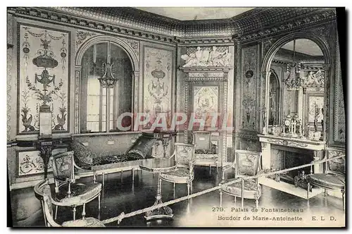 Cartes postales Palais De Fontainebleau Boudoir De Marie Antoinette