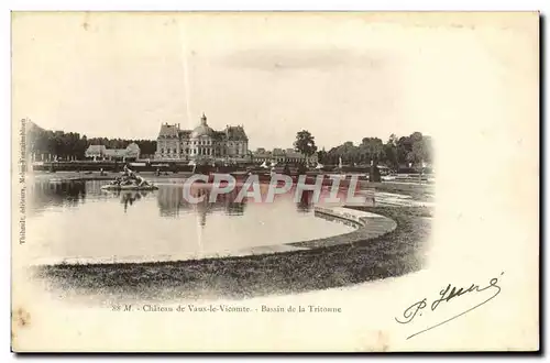 Ansichtskarte AK Chateau De Vaux Le Vicomte Bassin De La Tritonne