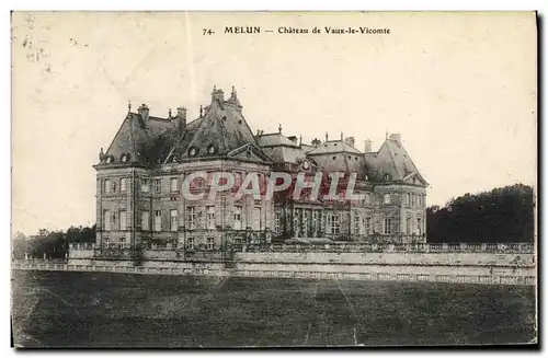 Ansichtskarte AK Melun Chateau De Vaux Le Vicomte