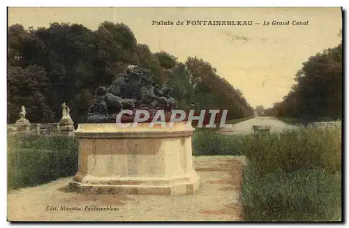 Ansichtskarte AK Palais De Fontainebleau Le Grand Canal