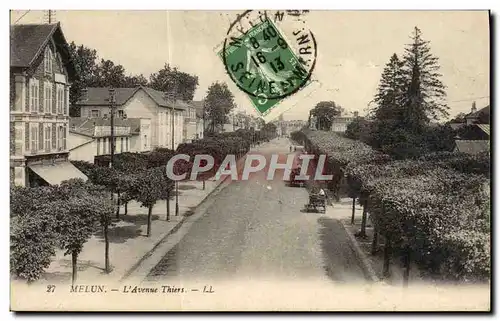 Cartes postales Melun L&#39Avenue Thiers