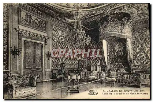 Cartes postales Palais De Fontainebleau Chambre A Coucher De Marie Antoinette