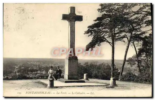 Cartes postales Fontainebleau La Foret Le Calvaire