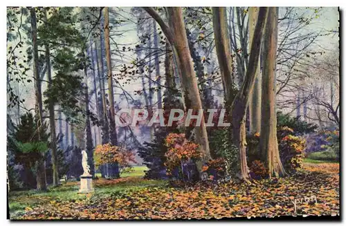 Ansichtskarte AK La Douce France Fontainebleau Les Jardins Du Palais Allee Des Platanes