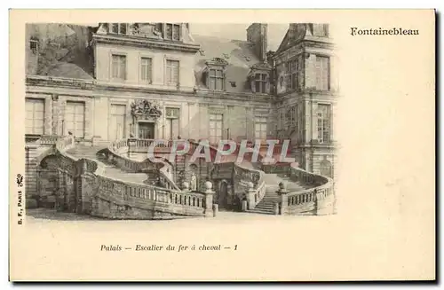 Cartes postales Fontainebleau Palais Escalier Du Fer A Cheval