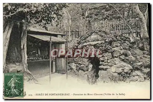 Ansichtskarte AK Foret De Fontainebleau Fontaine Du Mont Chauvet Vallee de la Solle