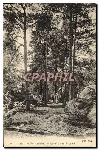 Ansichtskarte AK Foret De Fontainebleau Cavaliere Des Brigands