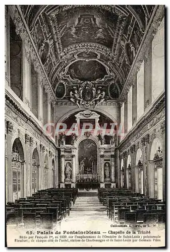 Ansichtskarte AK Palais De Fontainebleau Chapelle De La Trinite