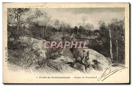 Cartes postales Foret De Fontainebleau Gorges De Franchard