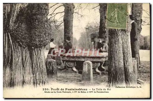 Ansichtskarte AK Foret De Fontainebleau La Table Du Roi situee sur la route antionale