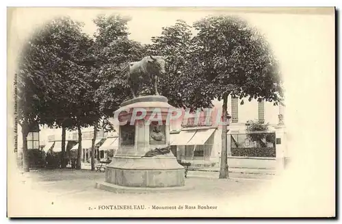 Ansichtskarte AK Fontainebleau Monument De Rosa Bonheur Taureau Boeuf