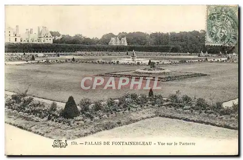 Ansichtskarte AK Palais De Fontainebleau Vue Sur Le Parterre