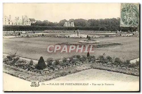 Cartes postales Palais De Fontainebleau Vue Sur Le Parterre