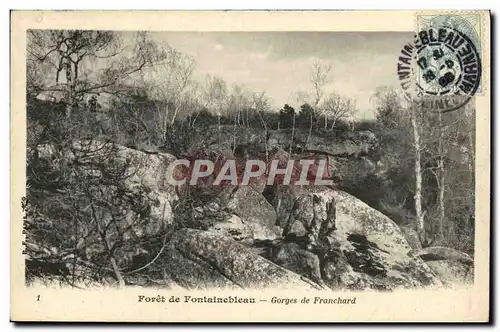 Cartes postales Foret De Fontainebleau Gorges De Franchard