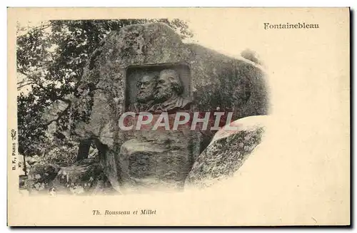 Cartes postales Fontainebleau Rousseau Et Millet