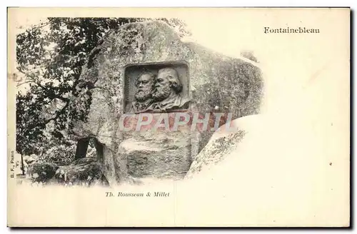 Cartes postales Fontainebleau Rousseau Millet