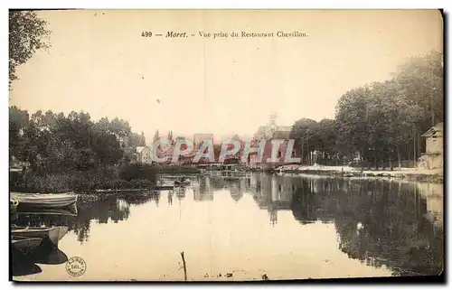 Cartes postales Moret Vue Prise Du Restaurant Chevillon