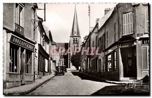 Cartes postales moderne Chaumes En Brie Rue Foix Et Eglise Boulangerie