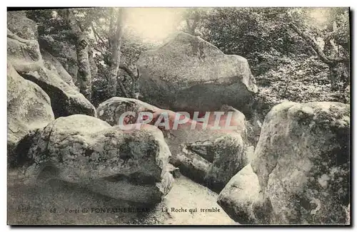 Ansichtskarte AK Foret De Fontainebleau La Roche Qui Tremble