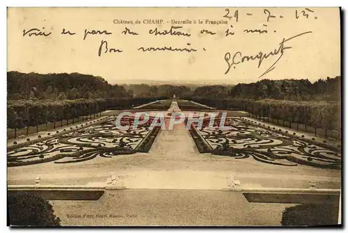 Cartes postales Chateau De Champ Dentelle A La Francaise