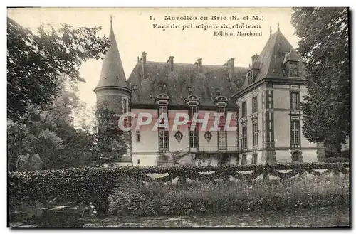 Ansichtskarte AK Marolles En Brie Facade Principale Du Chateau