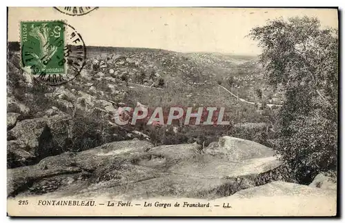 Ansichtskarte AK Fontainebleau La Foret Les Gorges De Franchard