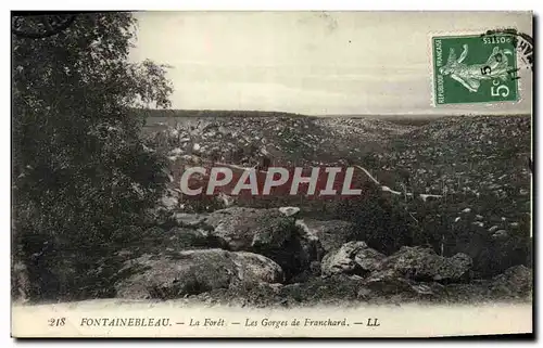 Ansichtskarte AK Fontainebleau La Foret Les Gorges De Franchard