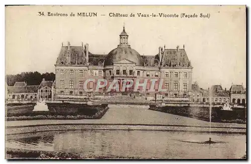 Cartes postales Environs De Melun Chateau De Vaux Le Vicomte