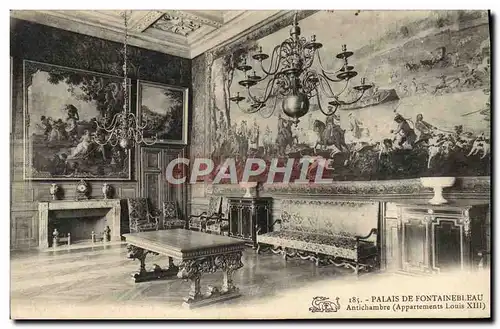 Cartes postales Palais De Fontainebleau Antichambre Appartements Louis XIII