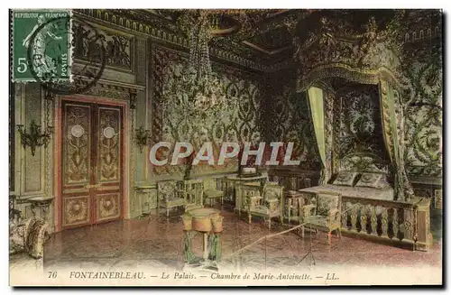 Cartes postales Fontainebleau Le Palais Chambre de Marie Antoinette