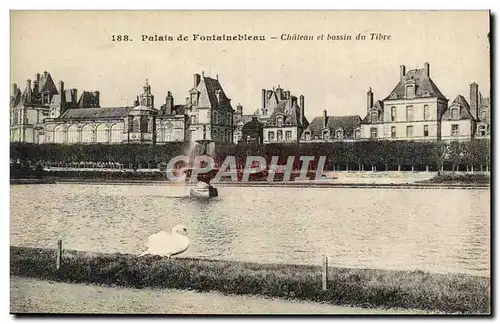 Ansichtskarte AK Palais de Fontainebleau Chateau et Bassin du Tibre