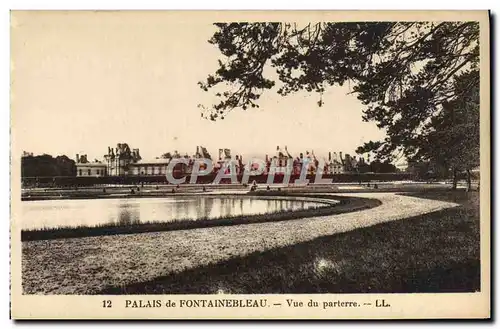 Ansichtskarte AK Palais de Fontainebleau Vue du Parterre