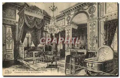 Cartes postales Palais de Fontainebleau Chambre a Coucher de Napoleon 1er