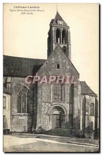 Cartes postales Chateau Landon Eglise Notre Dame