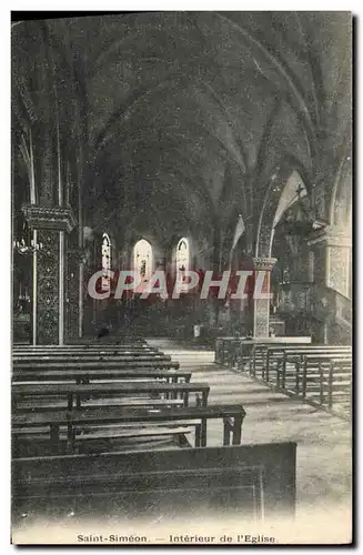 Cartes postales Saint Simeon Interieur de L&#39Eglise