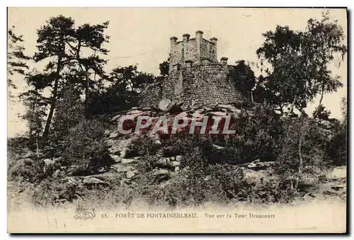 Ansichtskarte AK Foret de Fontainebleau Vue Sur la Tour Denecourt