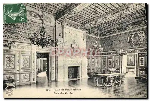 Cartes postales Foret de Fontainebleau Salle des Gardes