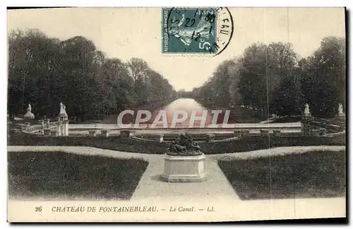 Ansichtskarte AK Chateau De Fontainebleau Le Canal