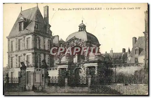 Ansichtskarte AK Palais De Fontainebleau Le Baplistere De Louis XIII