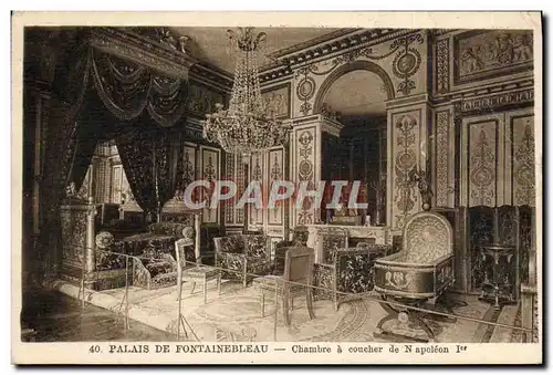 Cartes postales Palais De Fontainebleau Chambre A Coucher De Napoleon 1er