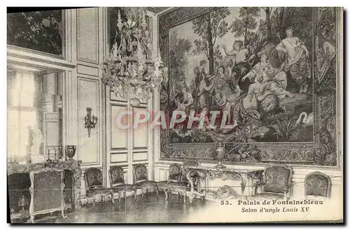 Cartes postales Palais De Fontainebleau Salon D&#39Angle Louis XV