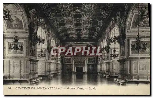 Cartes postales Chateau De Fontainebleau Galerie Henri